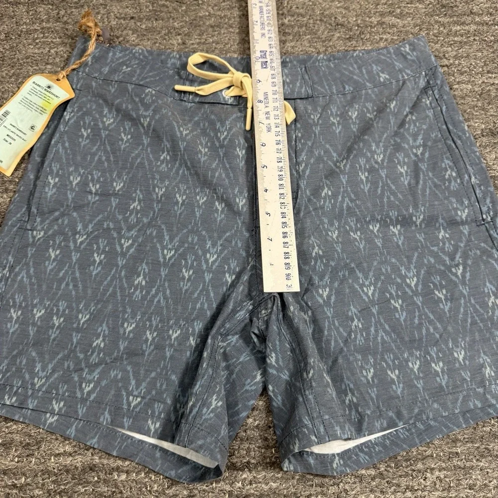 Faherty Boardshorts Men 28 Blue Biarritz Atlantic Waves Ikat 6